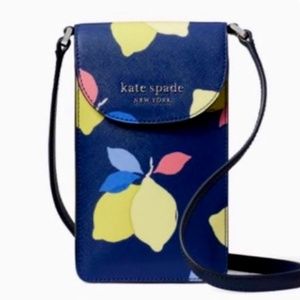 Kate Spade flap phone crossbody--Lemon Zest with External/Internal Card slots